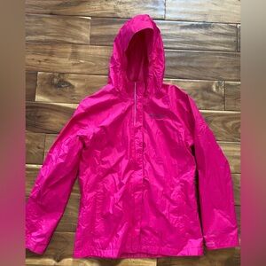 Columbia Girl's Pink Raincoat Rain Jacket Size XL 18/20